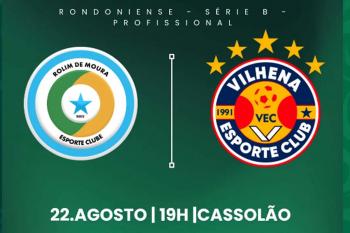 Rolim de Moura Esporte Clube recebe VEC neste sábado no Cassolão
