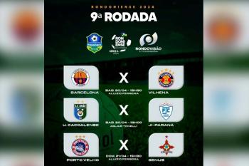 Penúltima rodada do Campeonato Rondoniense 2024 acontece neste final de semana
