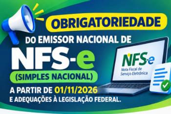 Prefeitura informa mudança na emissão de NFS-E para empresas do Simples Nacional a partir de novembro