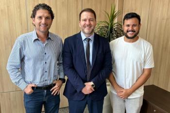 Presidente Alex Redano recebe dirigente do Pimentense para tratar de ações que fortaleçam o futebol profissional em Rondônia