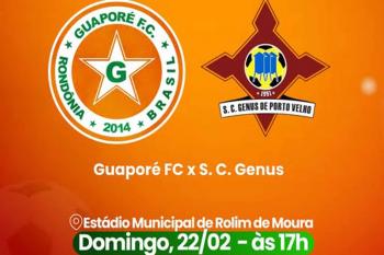 Guaporé enfrenta o Genus em casa pelo Campeonato Rondoniense e convoca torcida para partida