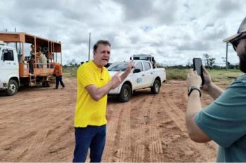  DER realiza manutenção paliativa na RO-391 após solicitação do deputado Luizinho Goebel e da Prefeitura de Chupinguaia