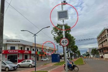 Multas através de radares começaram a ser aplicadas ontem, em Vilhena