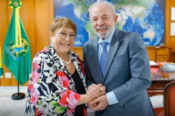Lula recebe Michelle Bachelet e reafirma apoio para ela chefiar ONU