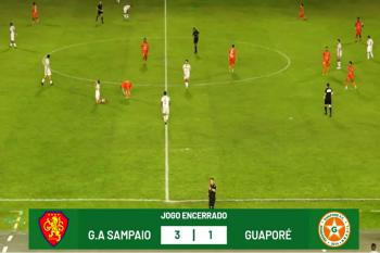 Guaporé perde para o GAS por 3 a 1, cai na tabela e sofre primeira derrota com Rodrigo Limiro