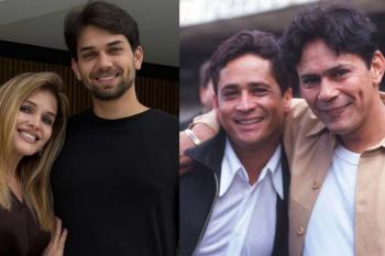 Viúva de Leandro posa com o filho, e semelhança com o sertanejo choca fãs: 