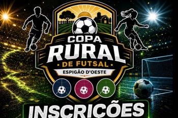 Copa Rural de Futsal 2026 de Espigão do Oeste está com   inscrições abertas ate o dia 31 de julho