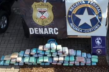Ação conjunta intercepta carga de 73 quilos de skunk em Porto Velho