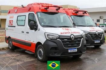 Espigão do Oeste recebe duas novas ambulâncias do Samu para reforçar atendimento de urgência