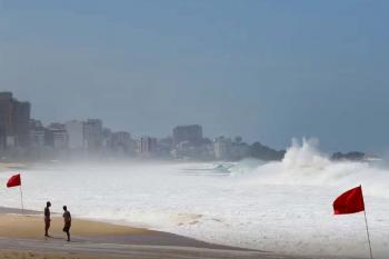 Rio terá dia de temperatura em declínio com chuva e mar de ressaca