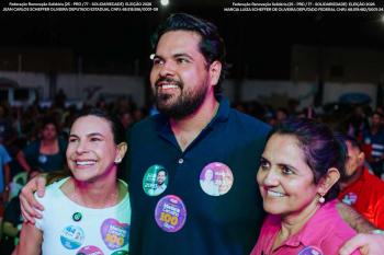 Reta final da campanha ganha força com Jean Oliveira e Márcia Oliveira em grande mobilização