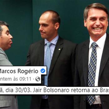 Após quase três meses de ‘‘sumiço’’ virtual, Marcos Rogério volta rapidamente para anunciar retorno de Bolsonaro e já silencia de novo