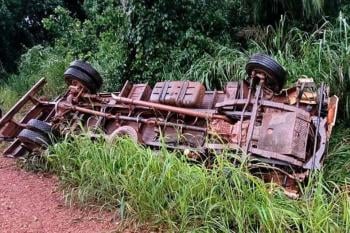 Motorista morre em acidente envolvendo caminhão na zona rural de Novo Horizonte