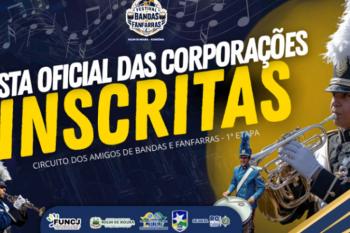 Fundação de Cultura e Juventude divulga lista oficial das corporações inscritas para o CABF – 1ª Etapa em Rolim de Moura