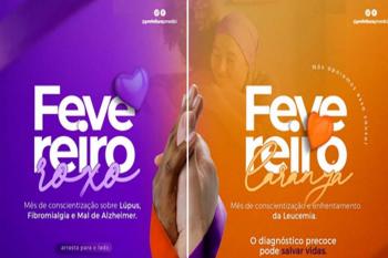 Prefeitura de Presidente Médici reforça conscientização sobre doenças no Fevereiro Roxo e Laranja