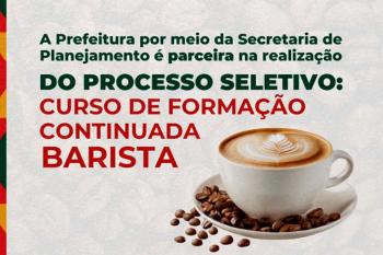 Capacitação gratuita: Abertas as inscrições para o Curso de Barista