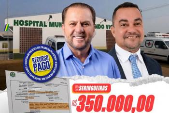 Deputado Cirone Deiró destina R$ 350 mil para a aquisição de materiais ortopédicos em Seringueiras