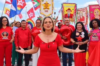 Luciana encerra programa eleitoral no rio Madeira, agradece 45 dias de campanha e faz apelo pelo segundo voto