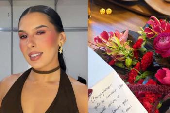 Ana Castela recebe buquê anônimo e desabafa: 