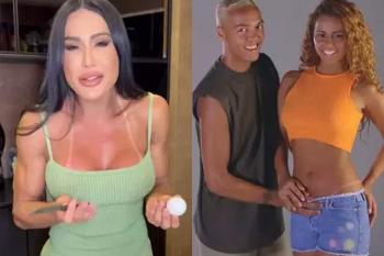 “Pensei em um trisal”: Gracyanne reage com humor a pergunta sobre Belo e Viviane Araujo