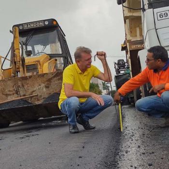  Luizinho Goebel agradece governador  por Usina de Asfalto e recapeamentos de avenidas em Vilhena