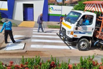 Autarquia Municipal de Transportes e Trânsito revitaliza sinalização em ruas e avenidas próximas às escolas