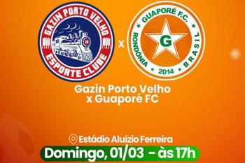 Guaporé enfrenta Gazin Porto Velho em confronto decisivo neste domingo no Aluízio Ferreira
