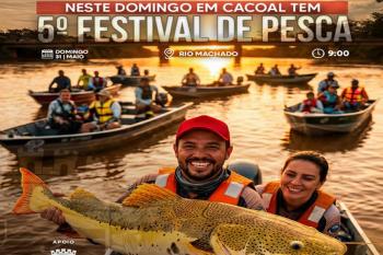 5º Festival de Pesca movimenta Rio Machado neste domingo em Cacoal