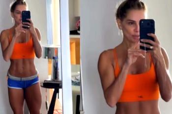 Deborah Secco exibe pernas supermusculosas: 