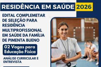 Prefeitura anuncia seleção complementar para Residência Multiprofissional em Saúde da Família