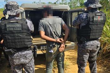 PATAMO recaptura foragido da Justiça dentro de Reserva Ambiental em Machadinho
