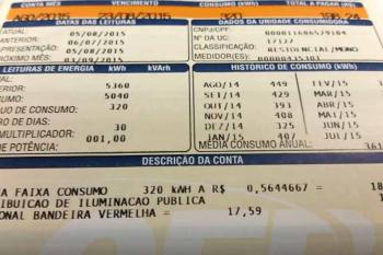 Consumidor pagará menos na conta de luz em janeiro