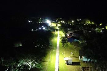 Distritos do Baixo Madeira recebem melhorias em iluminação e áreas de lazer