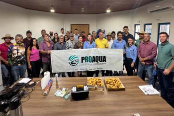 Deputado Luizinho Goebel participa de reunião com produtores de peixes em Colorado do Oeste