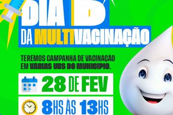 Dia D da Multivacinação e atualização de caderneta em Ji-Paraná acorre neste sábado (28)