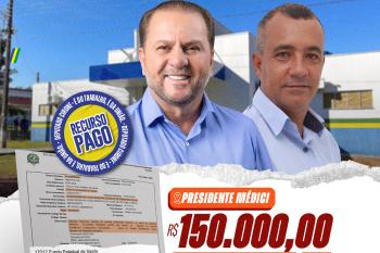 Cirone Deiró destina R$ 150 mil para programa de apoio à saúde da mulher em Presidente Médici