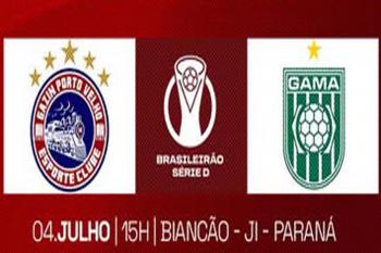 Gazin Porto Velho enfrenta o Gama em Ji-Paraná pela terceira fase da Série D