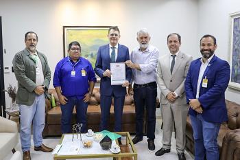 Presidente do TJRO recebe visita da Caravana Agro Sustentável 