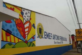 Escola  Municipal Antônio Ferreira retorna na quinta-feira após danos causados por redemoinho que atingiu parte de sua estrutura