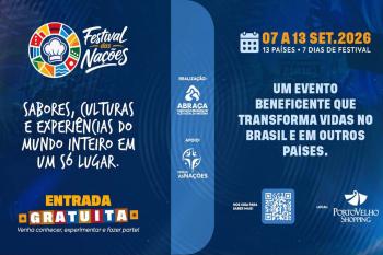Festival das Nações 2026 começa no Porto Velho Shopping com programação até 13 de setembro