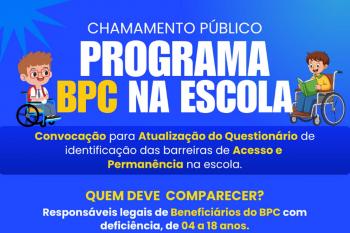 Prefeitura de Guajará-Mirim realiza chamamento público do Programa BPC na Escola