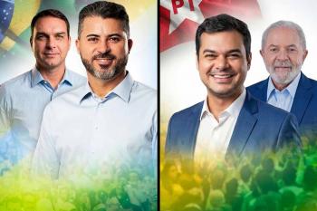 Flávio vem a Rondônia carimbar Rogério com o selo do bolsonarismo enquanto devoção de Netto a Lula vira presente para a direita chucra