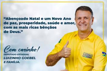 Mensagem de Natal do deputado estadual Luizinho Goebel 