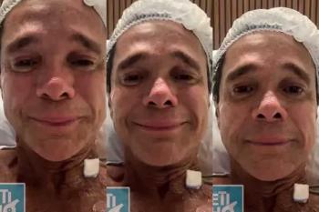 Netinho surge emocionado no hospital após confirmação de retorno do câncer