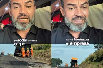 Bruno Bolsonaro Scheid critica estrutura da Nova 364 e cobra melhorias na BR-364 em Rondônia