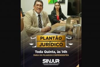 Sinjur cria Plantão Jurídico com atendimento gratuito a filiados em Porto Velho e por videoconferência