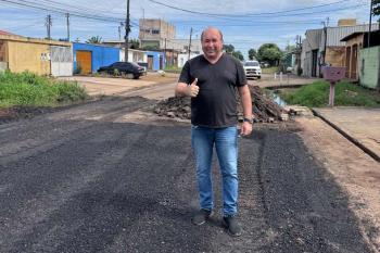 Edwilson Negreiros obtém reparos em rua no Agenor Martins de Carvalho após intervenção junto à Semob
