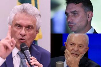 Ronaldo Caiado aparece mais competitivo que Flávio Bolsonaro contra Lula em pesquisa Real Time Big Data