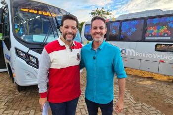 Deputado Delegado Camargo participa da entrega de novos ônibus e destaca ampliação do transporte inclusivo em Porto Velho