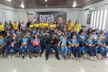 Projeto Agente Mirim participa de ação educativa na Escola Pública de Trânsito durante a Semana Nacional do Trânsito